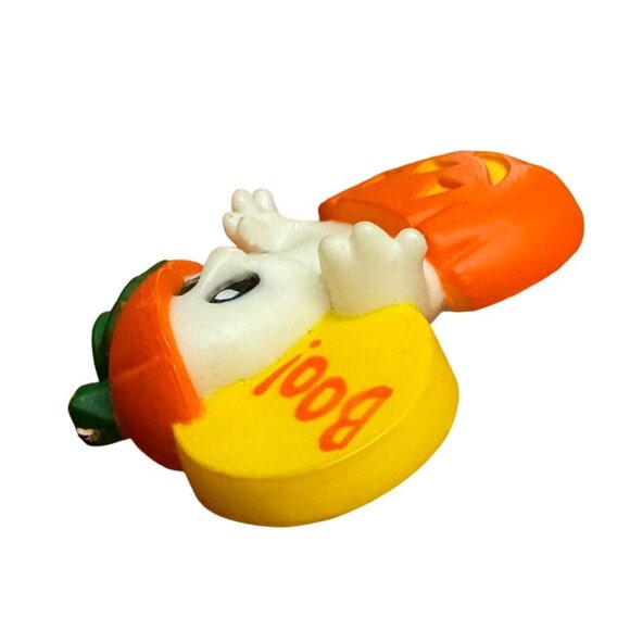 Vintage Hallmark Cards Halloween Ghost Pumpkin Boo Pin Badge Brooch Plastic 1980 - Picture 4 of 6